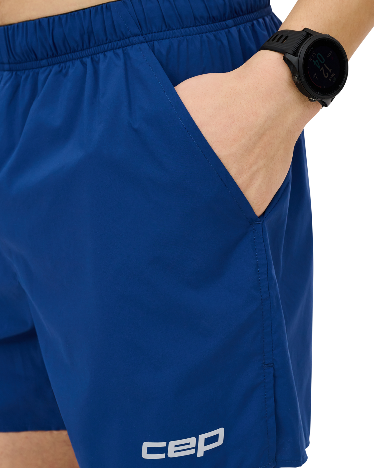 Core Run Loose Fit Shorts, Men, Dark Blue, close-up detail