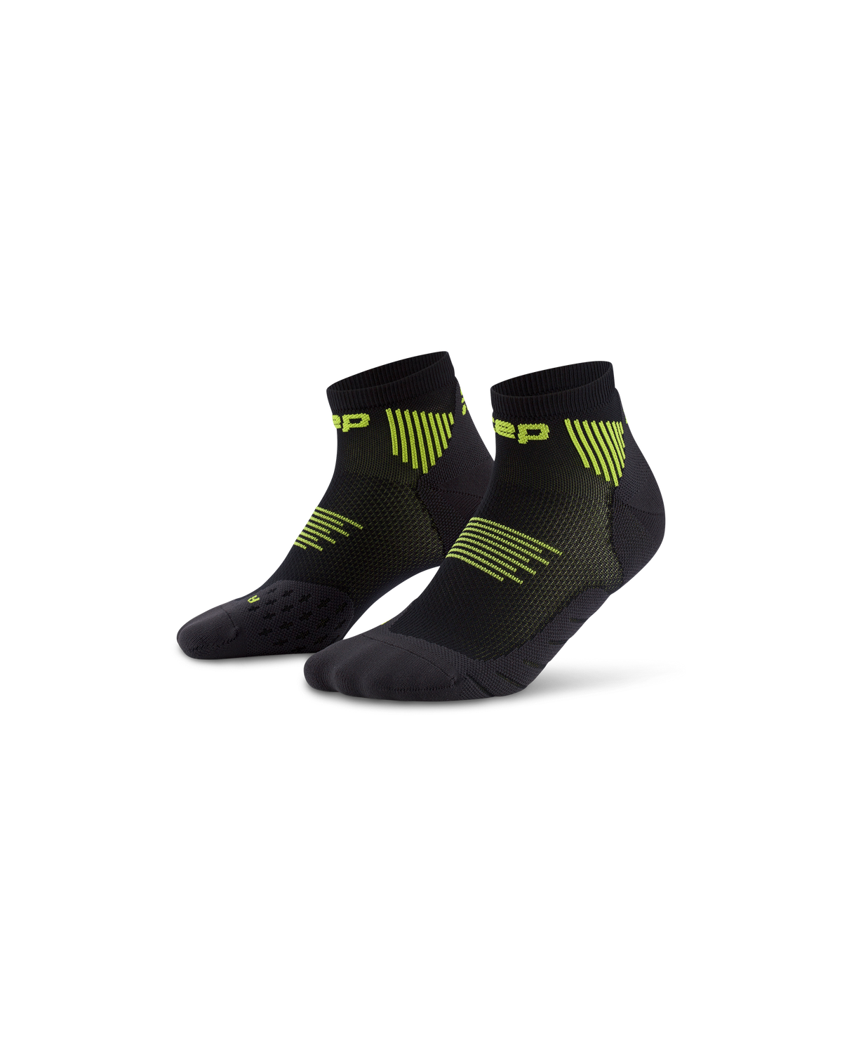 Core Run Low Cut Socks 5.0, Black/Lime