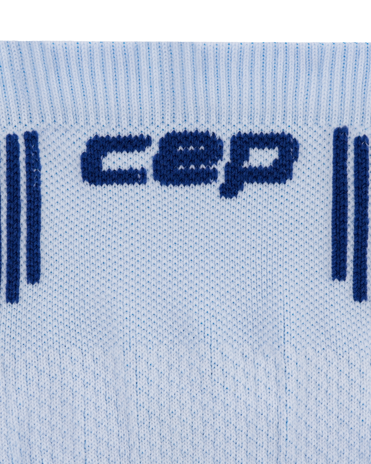 Core Run Low Cut Socks 5.0, Blue/Ice, close-up detail