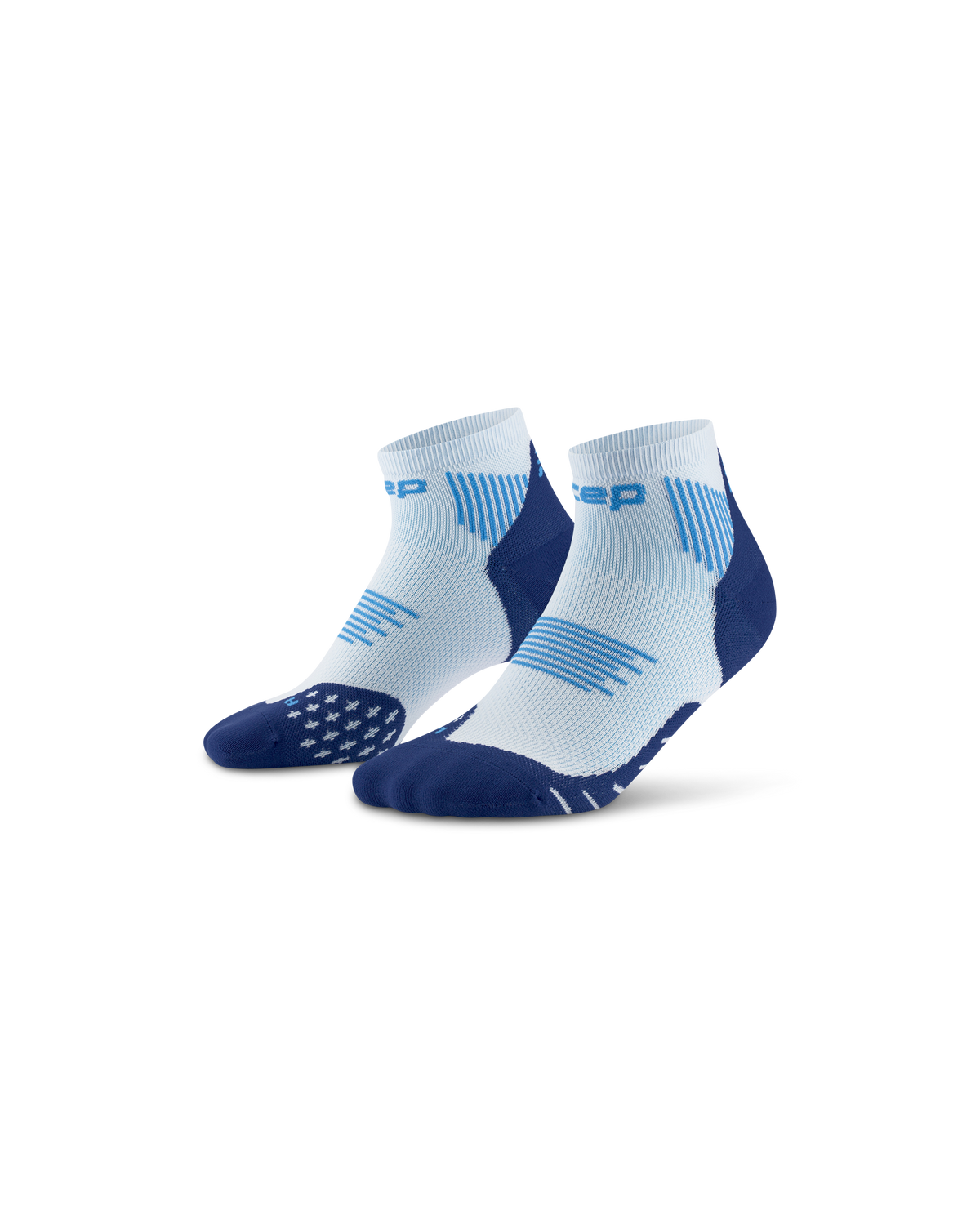 Core Run Low Cut Socks 5.0, Ice/Blue