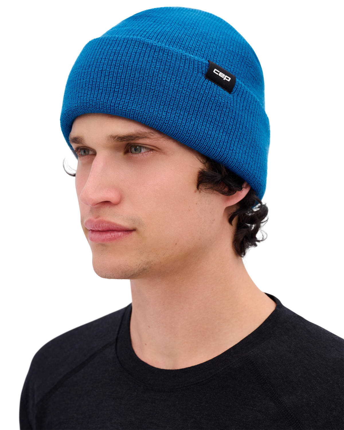 Core Run Merino Beanie, Blue
