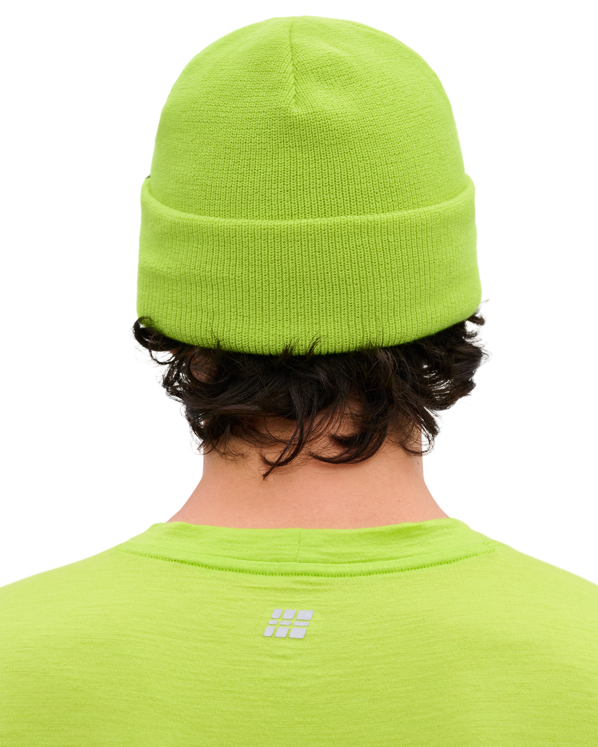 Core Run Merino Beanie, Lime