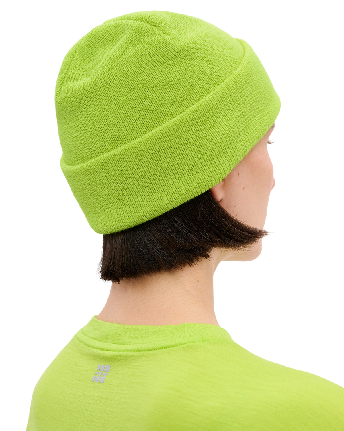 Core Run Merino Beanie, Lime