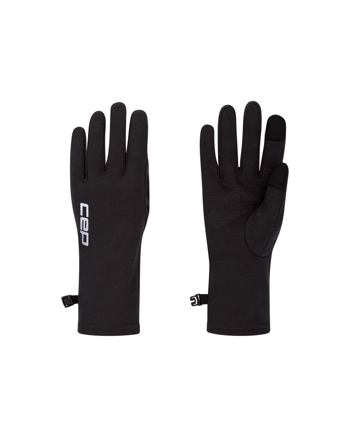 Core Run Merino Gloves, Black