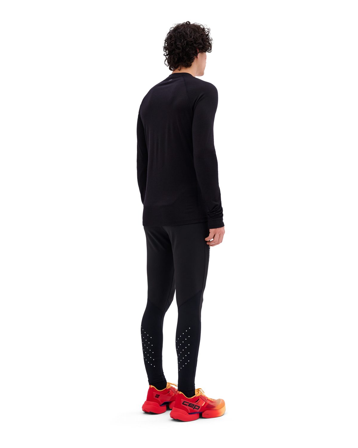 Core Run Merino Long Sleeve Base Shirt, Men, Black