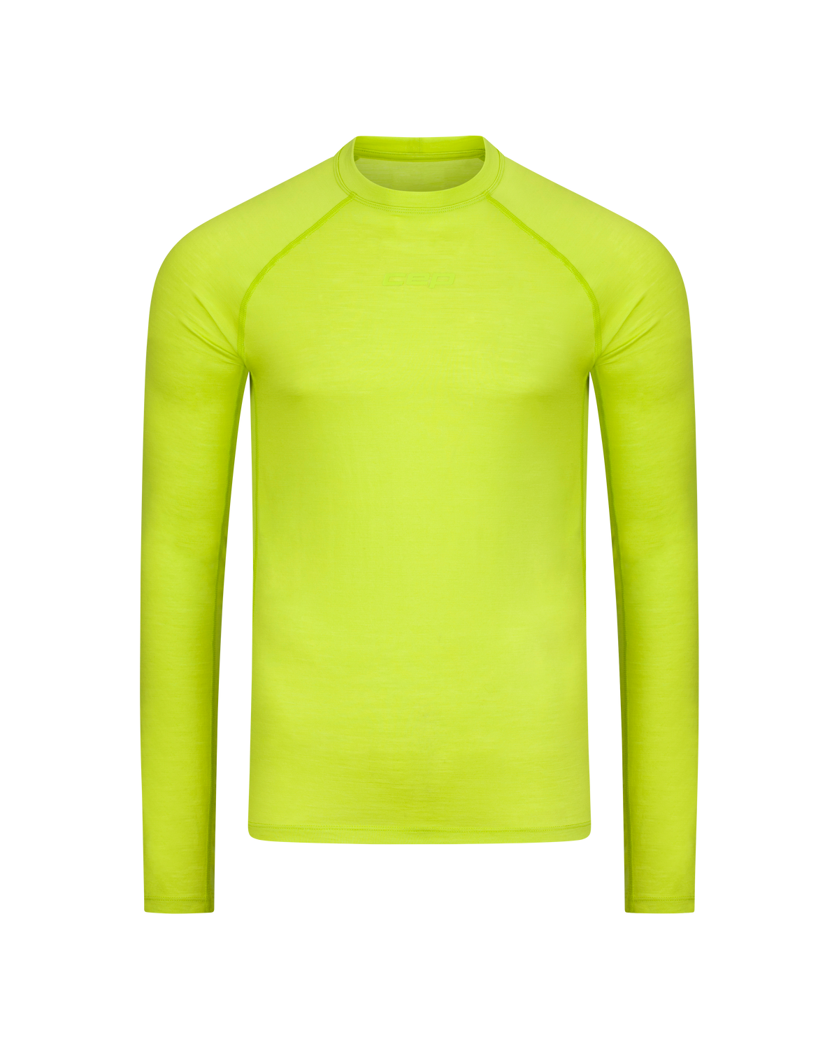 Core Run Merino Long Sleeve Base Shirt, Men, Lime