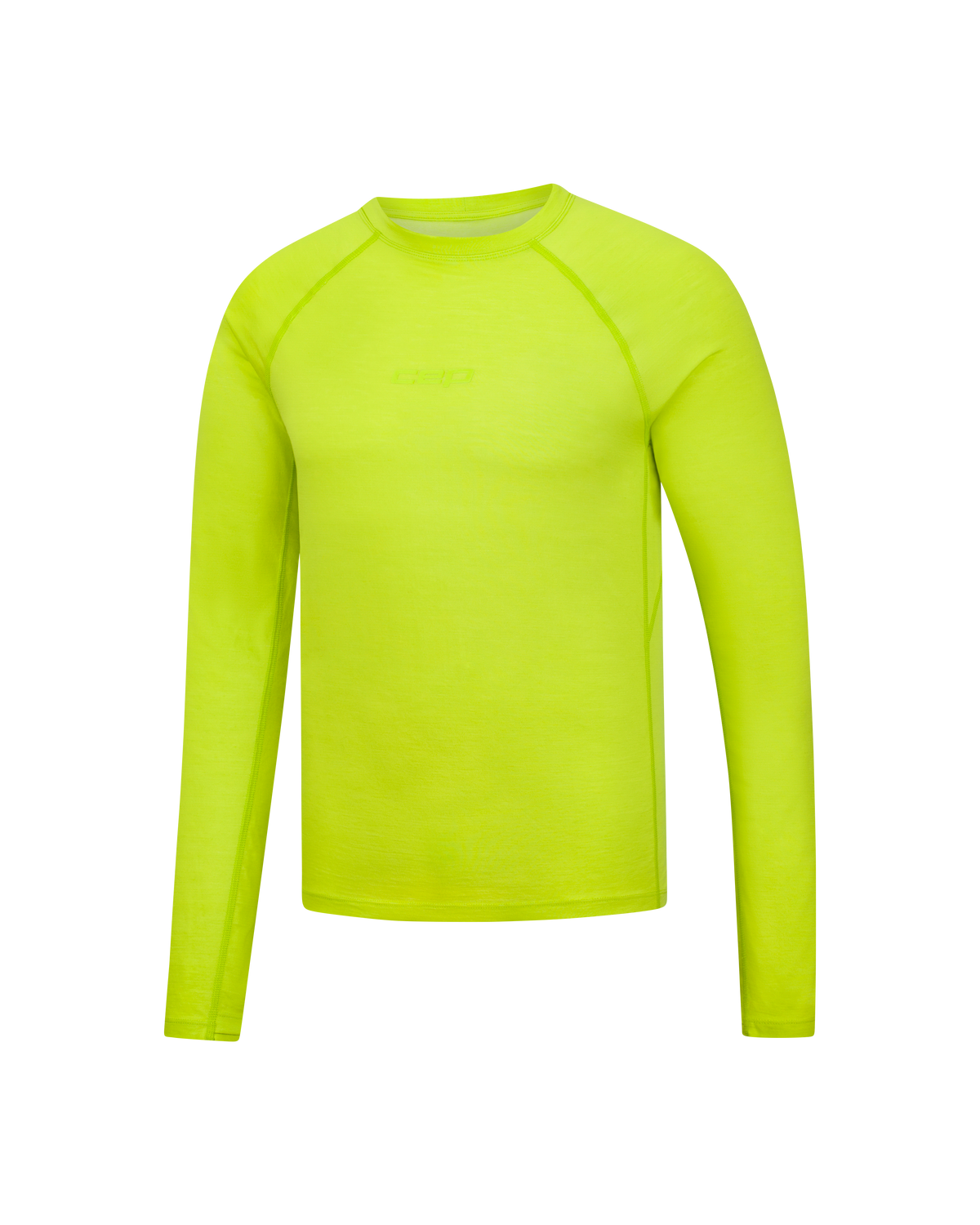 Core Run Merino Long Sleeve Base Shirt, Men, Lime