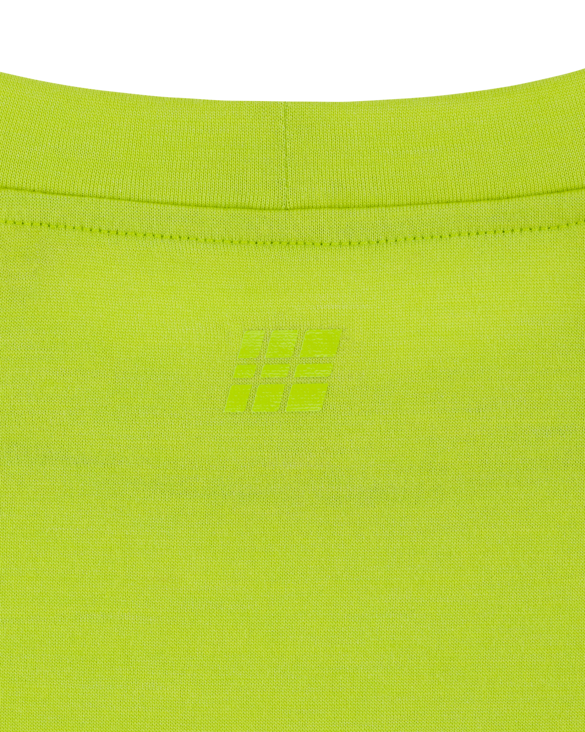 Core Run Merino Long Sleeve Base Shirt, Men, Lime, close-up detail