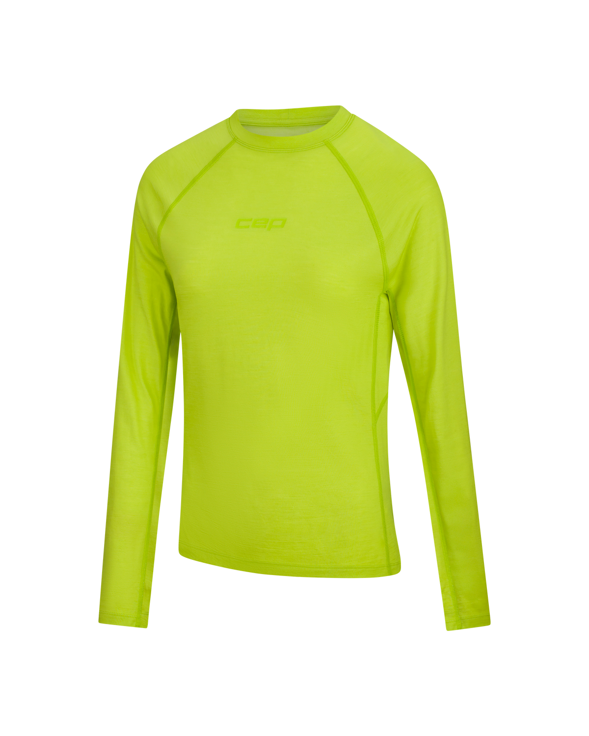Core Run Merino Long Sleeve Base Shirt, Women, Lime