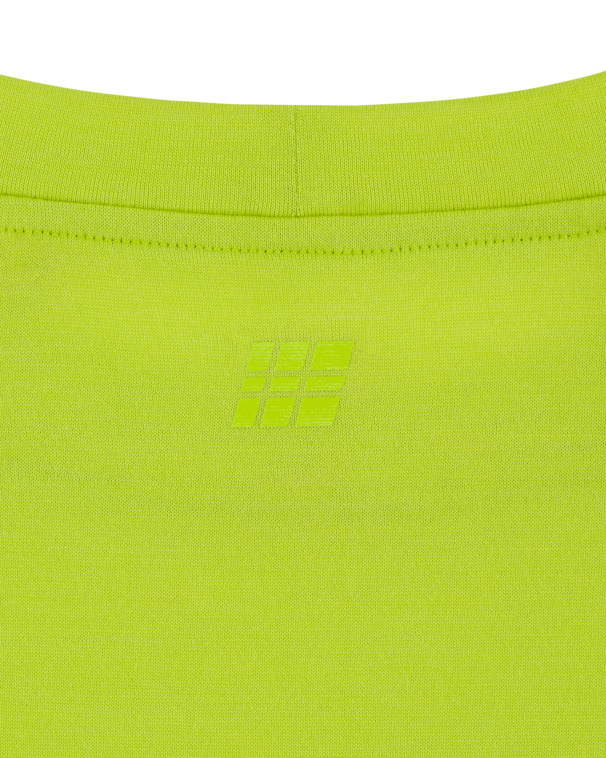 Core Run Merino Long Sleeve Base Shirt, Women, Lime, close-up detail