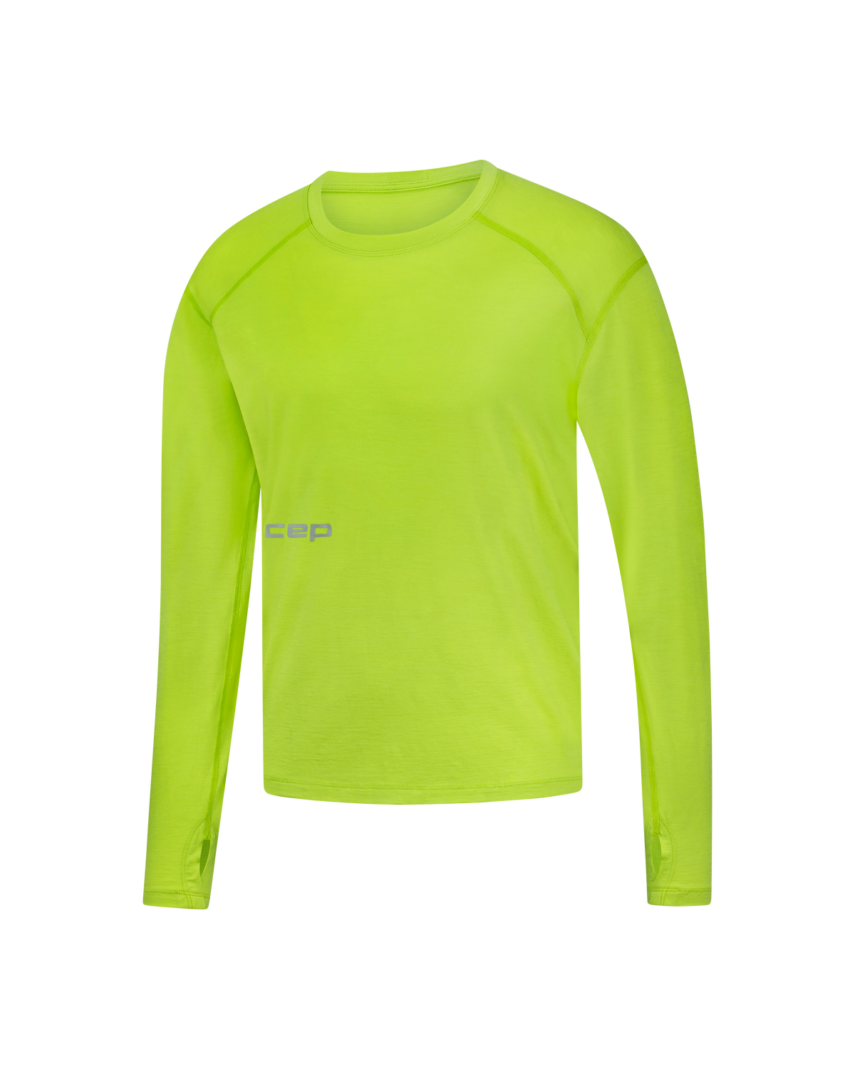 Core Run Merino Long Sleeve Shirt, Men, Lime