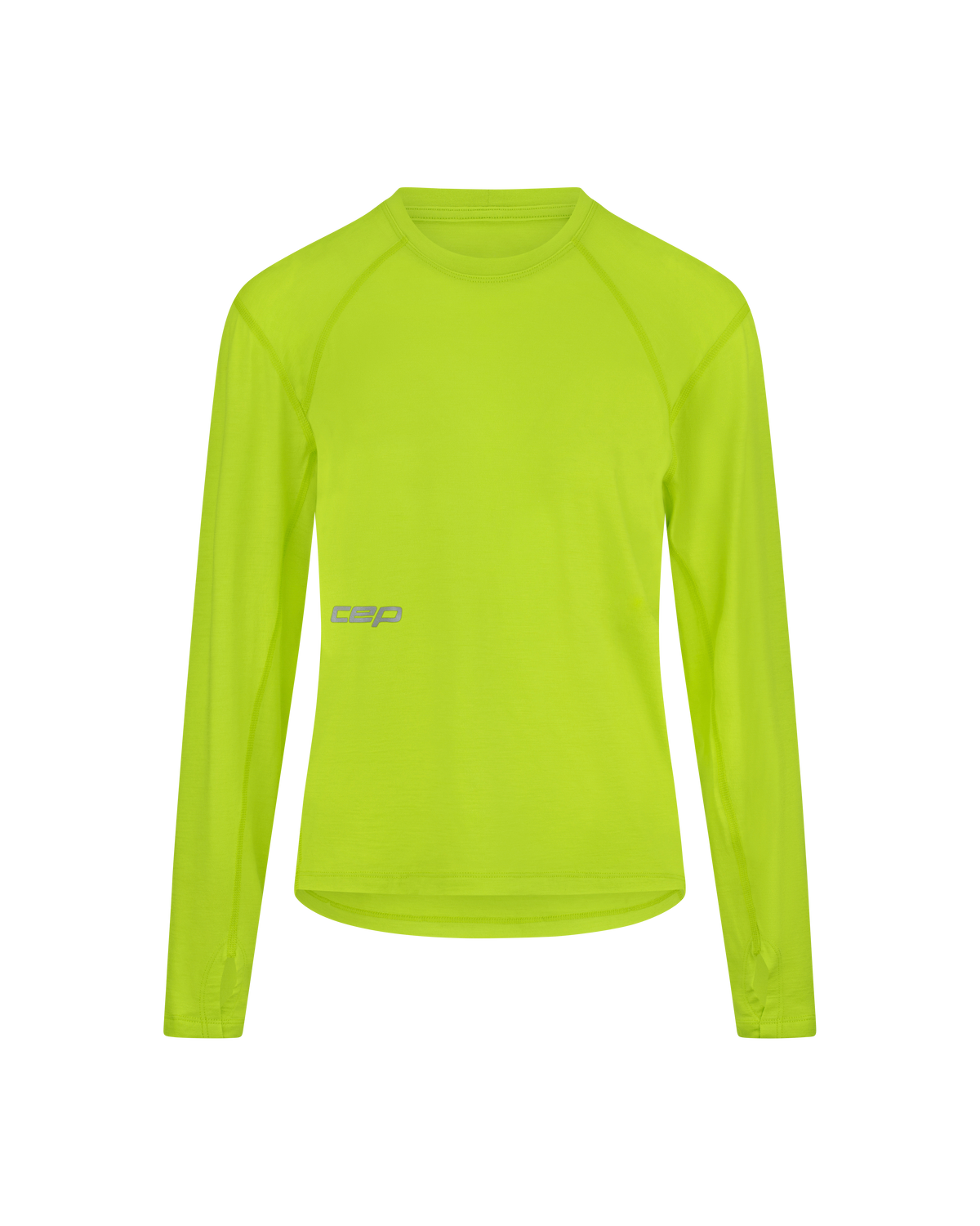 Core Run Merino Long Sleeve Shirt, Women, Lime