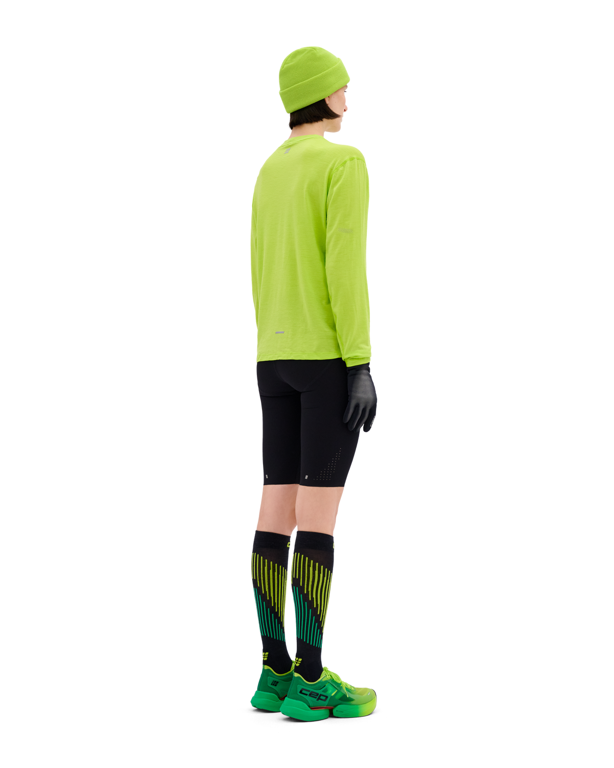 Core Run Merino Long Sleeve Shirt, Women, Lime