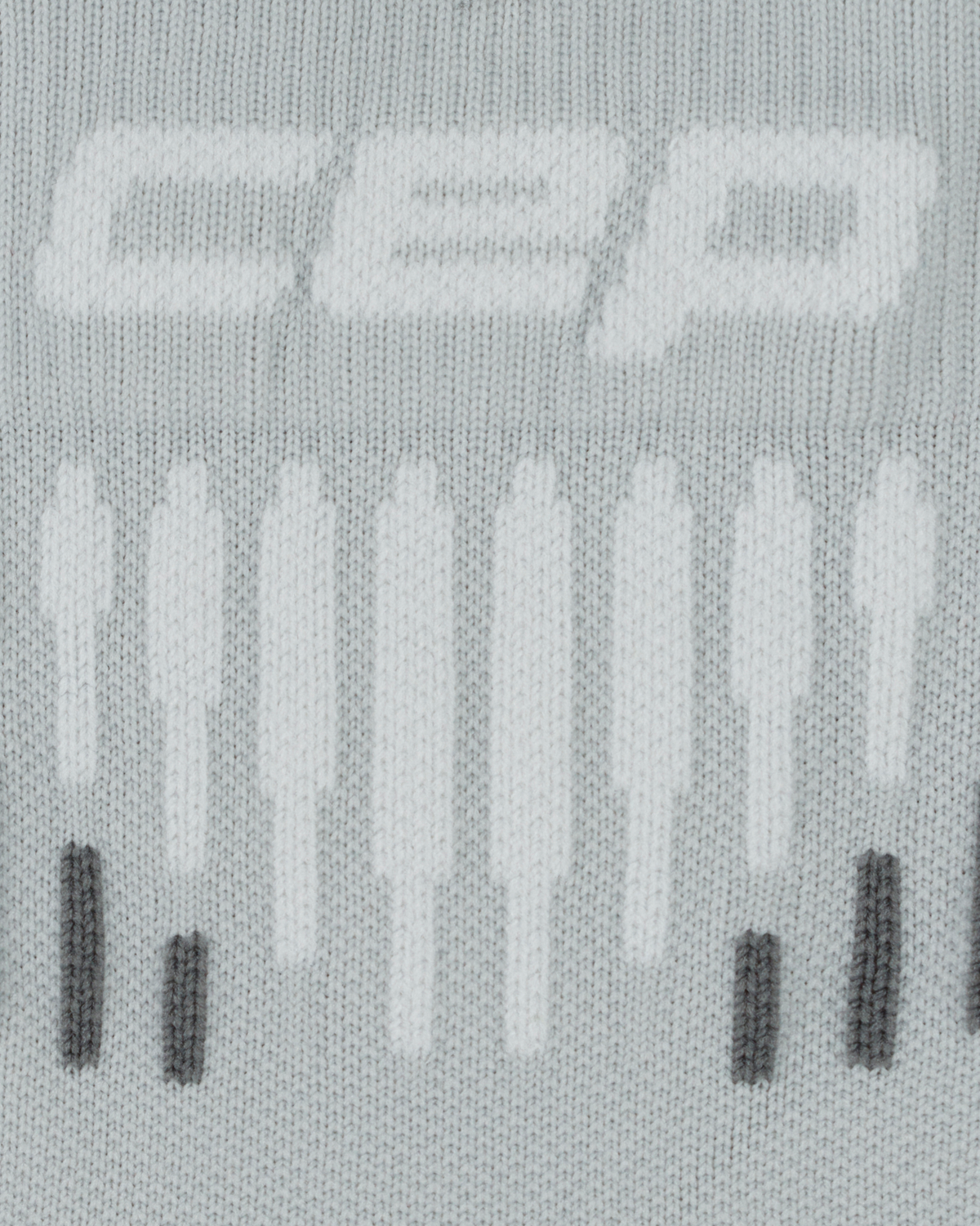 Core Run Merino Mid Cut Compression Socks, Grey/White, close-up detail