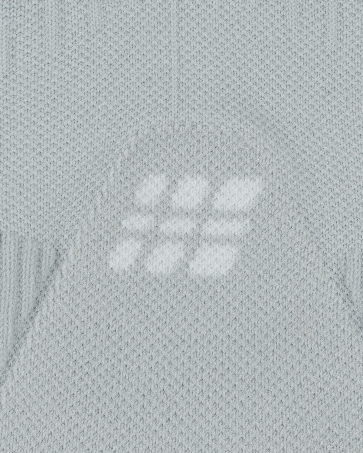 Core Run Merino Mid Cut Compression Socks, Grey/White, close-up detail