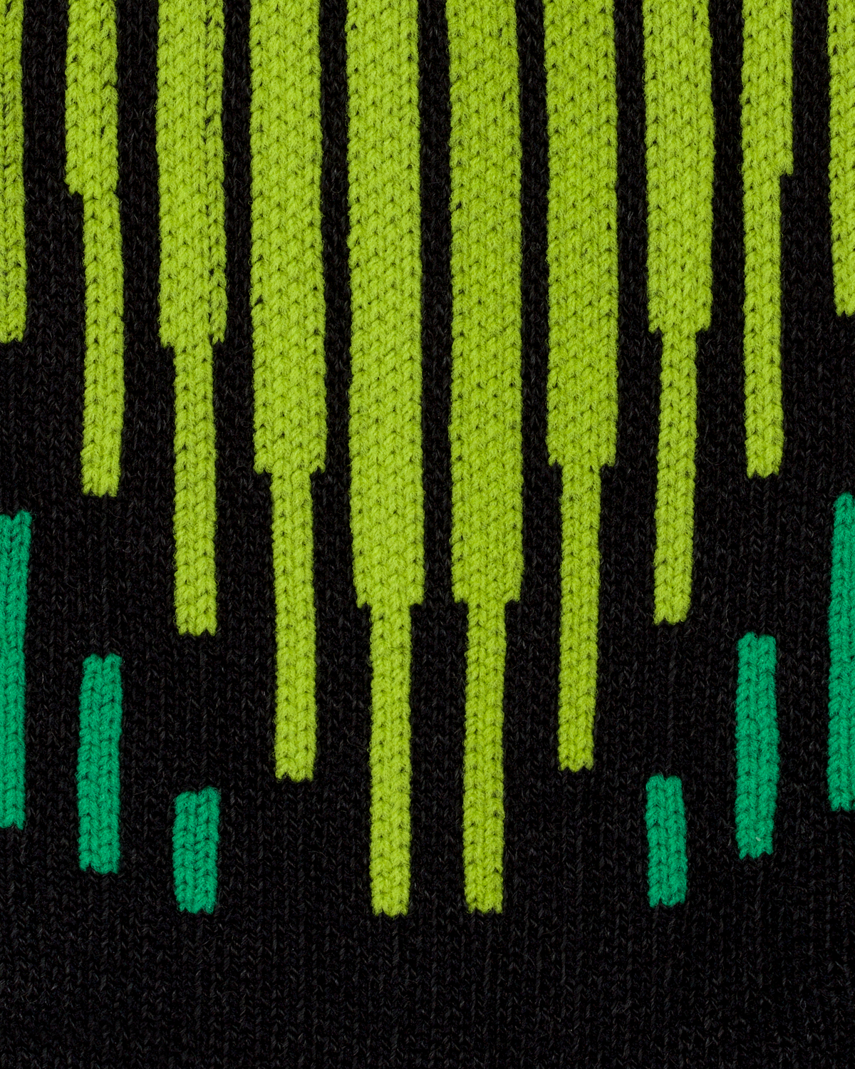 Core Run Merino Tall Compression Socks, Men, Black/Lime, close-up detail