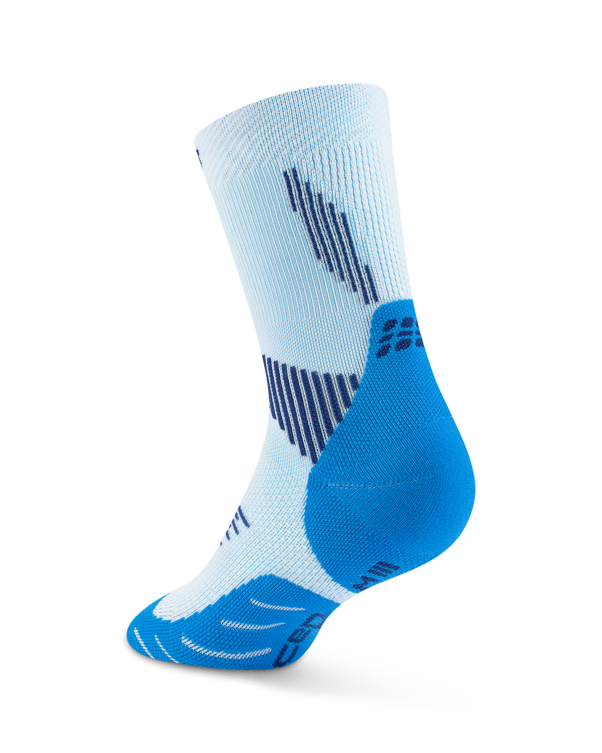 Core Run Mid Cut Compression Socks 5.0, Blue/Ice