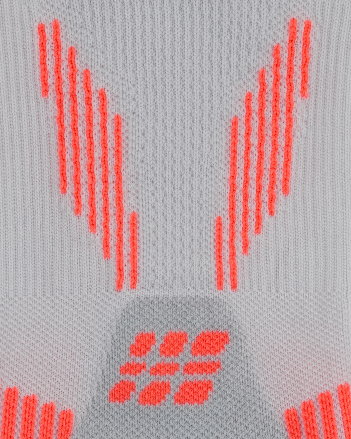 Core Run Mid Cut Compression Socks 5.0, Grey, close-up detail