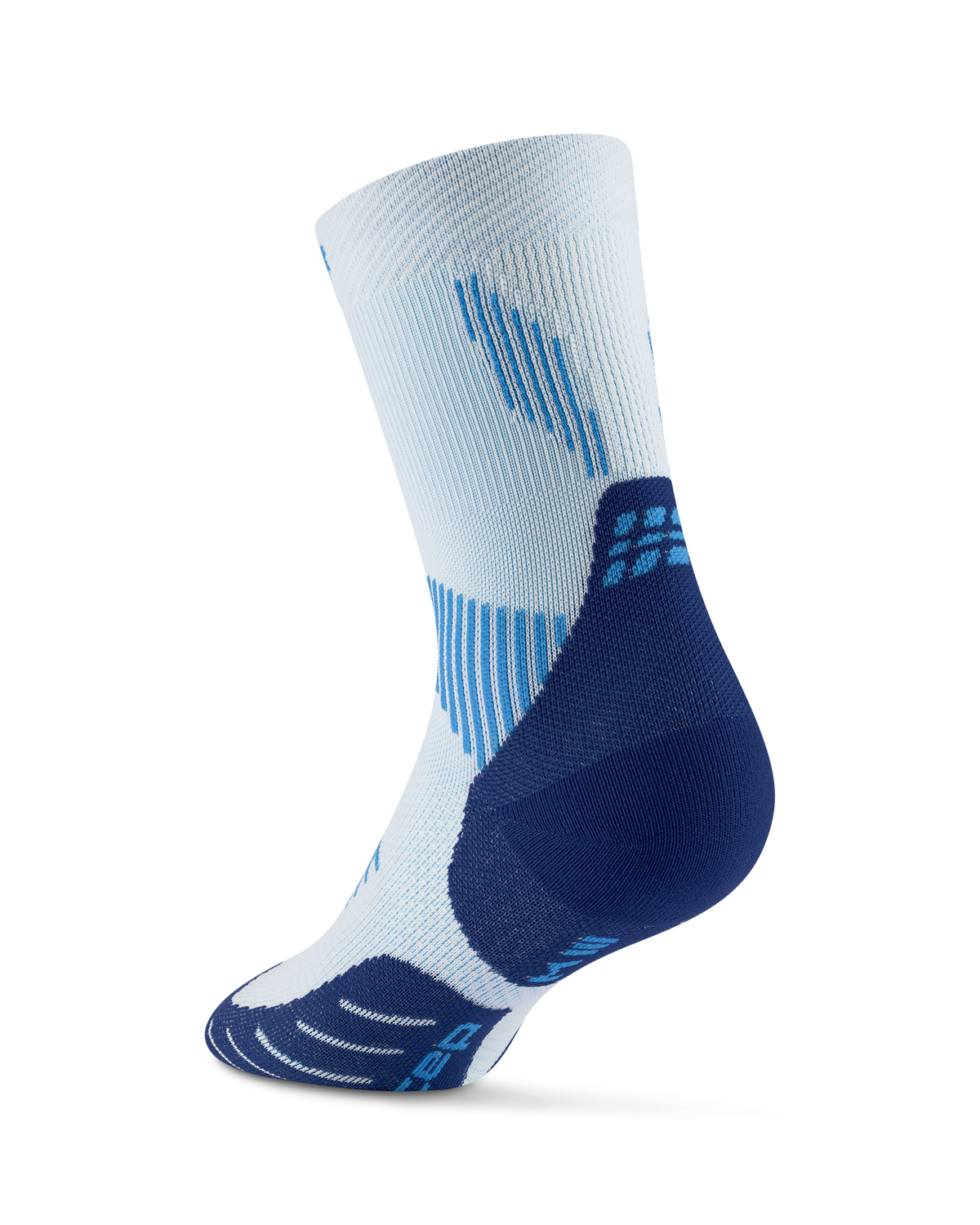 Core Run Mid Cut Compression Socks 5.0, Ice/Blue