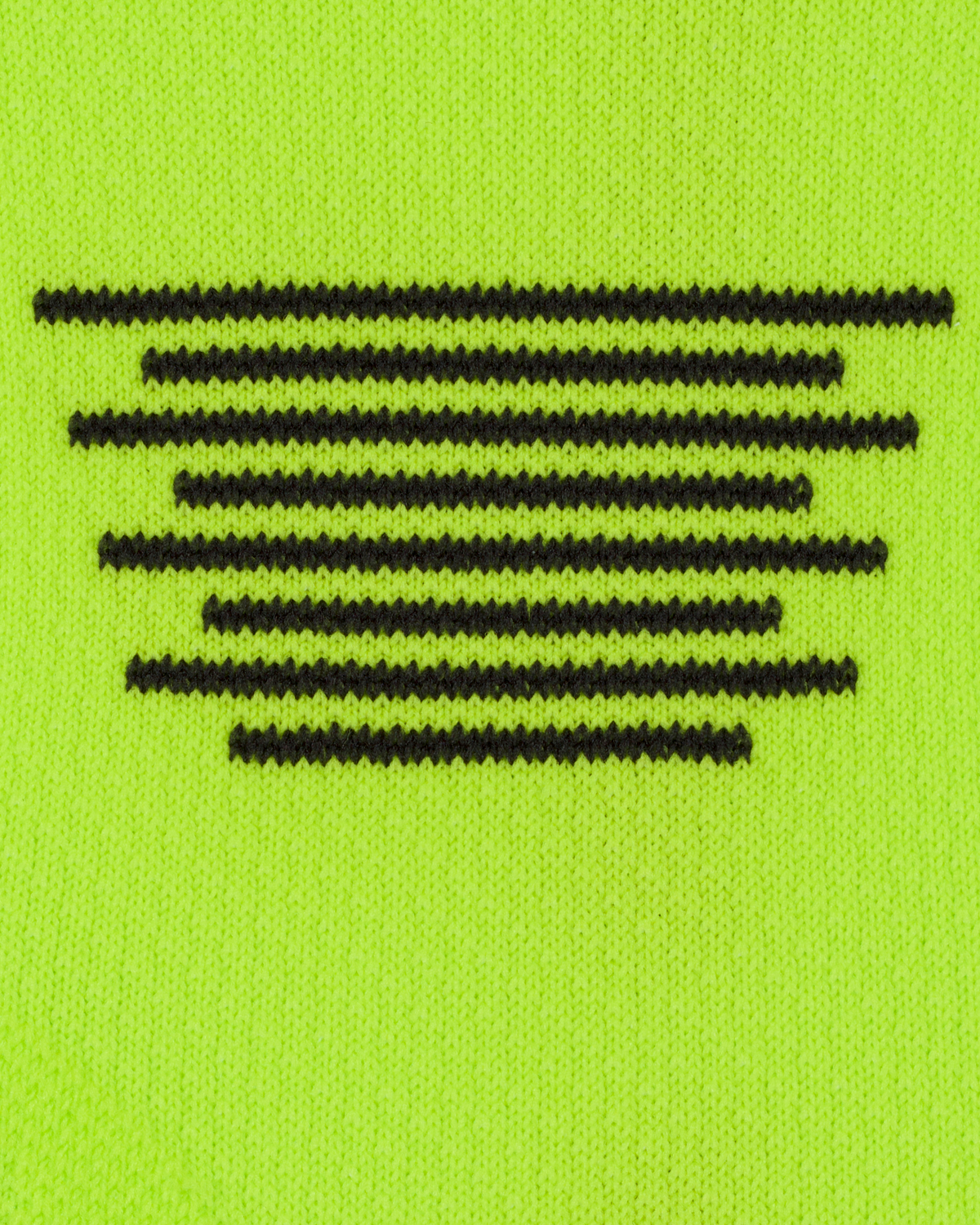 Core Run Mid Cut Compression Socks 5.0, Lime/Black, close-up detail
