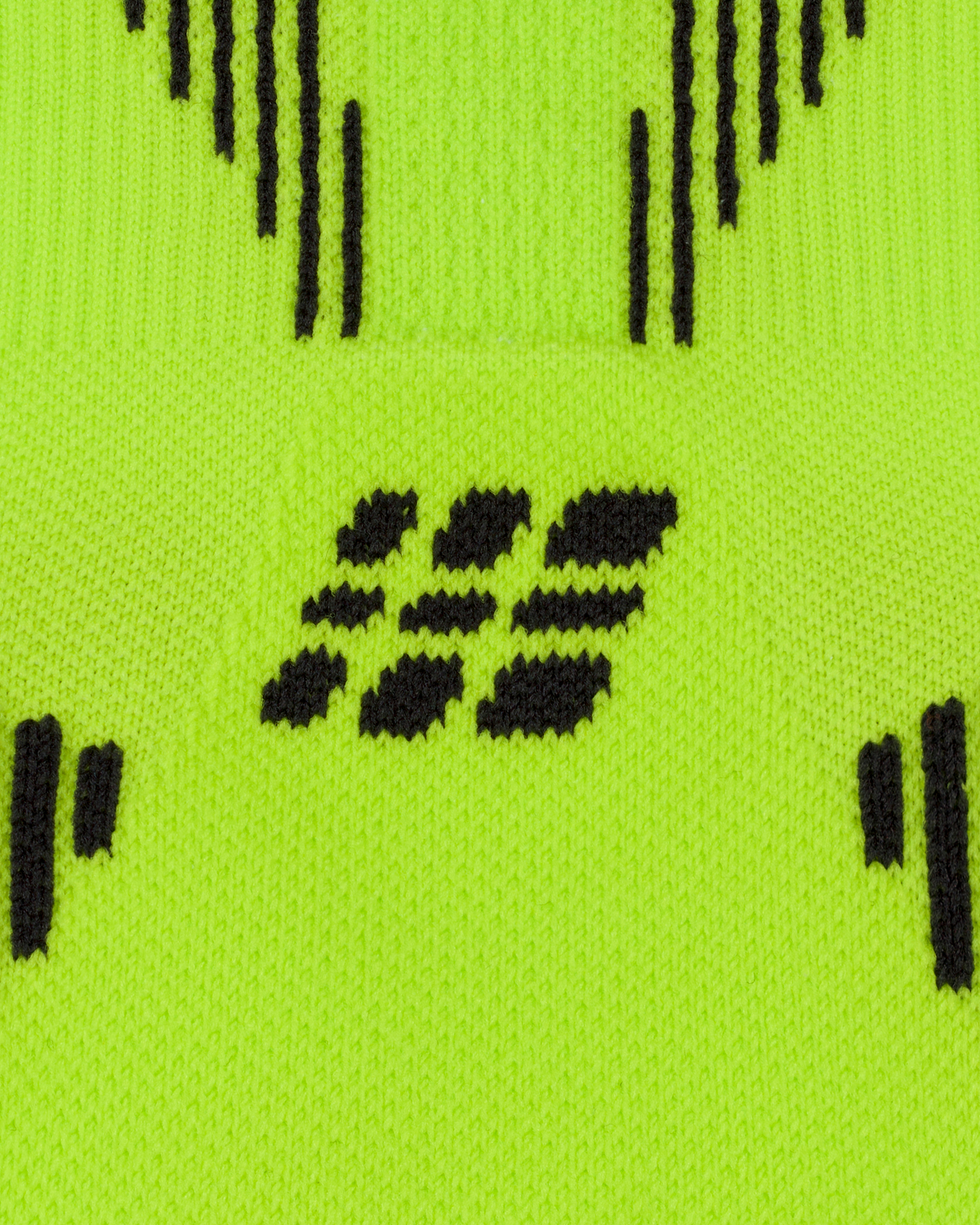 Core Run Mid Cut Compression Socks 5.0, Lime/Black, close-up detail
