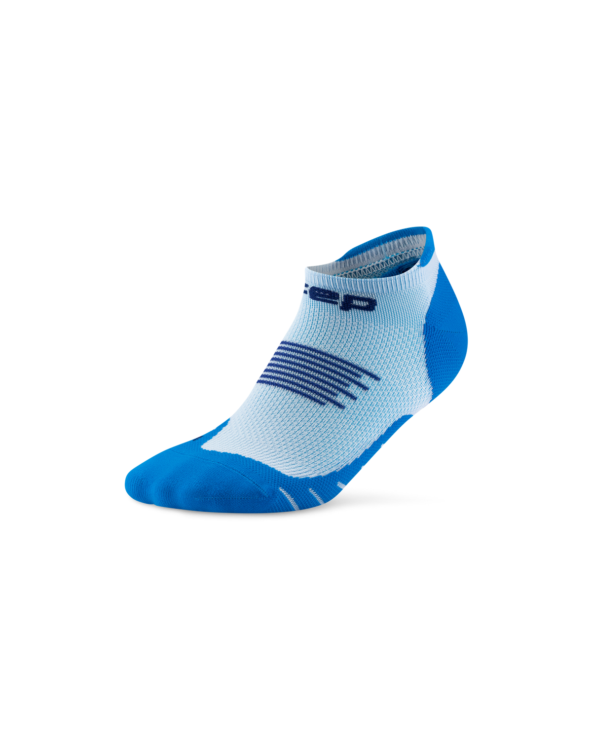Core Run No Show Socks 5.0, Blue/Ice