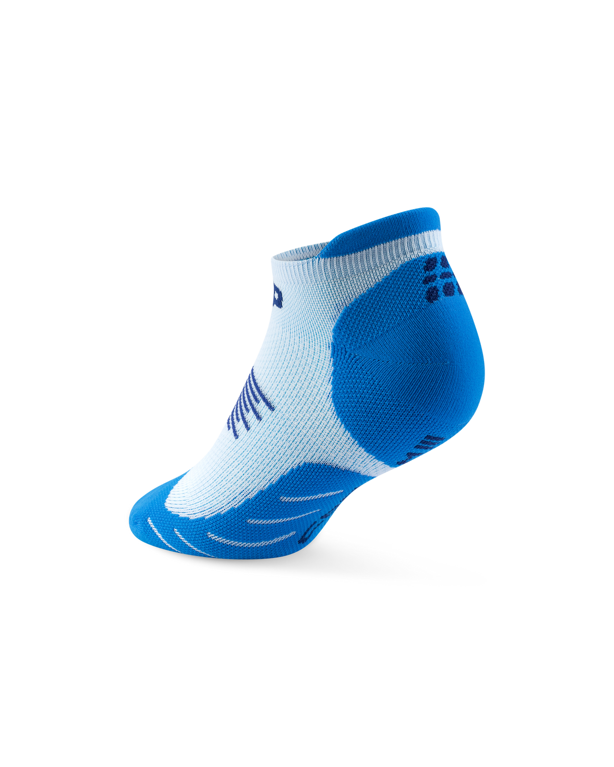 Core Run No Show Socks 5.0, Blue/Ice
