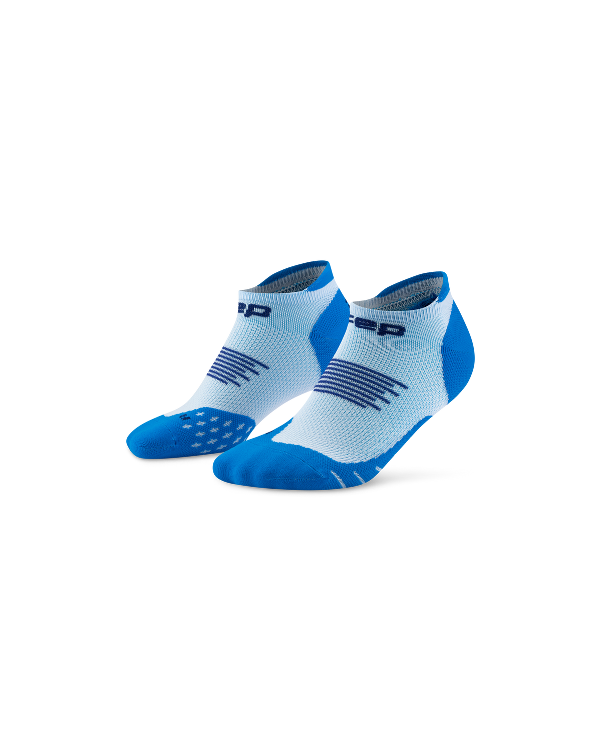 Core Run No Show Socks 5.0, Blue/Ice