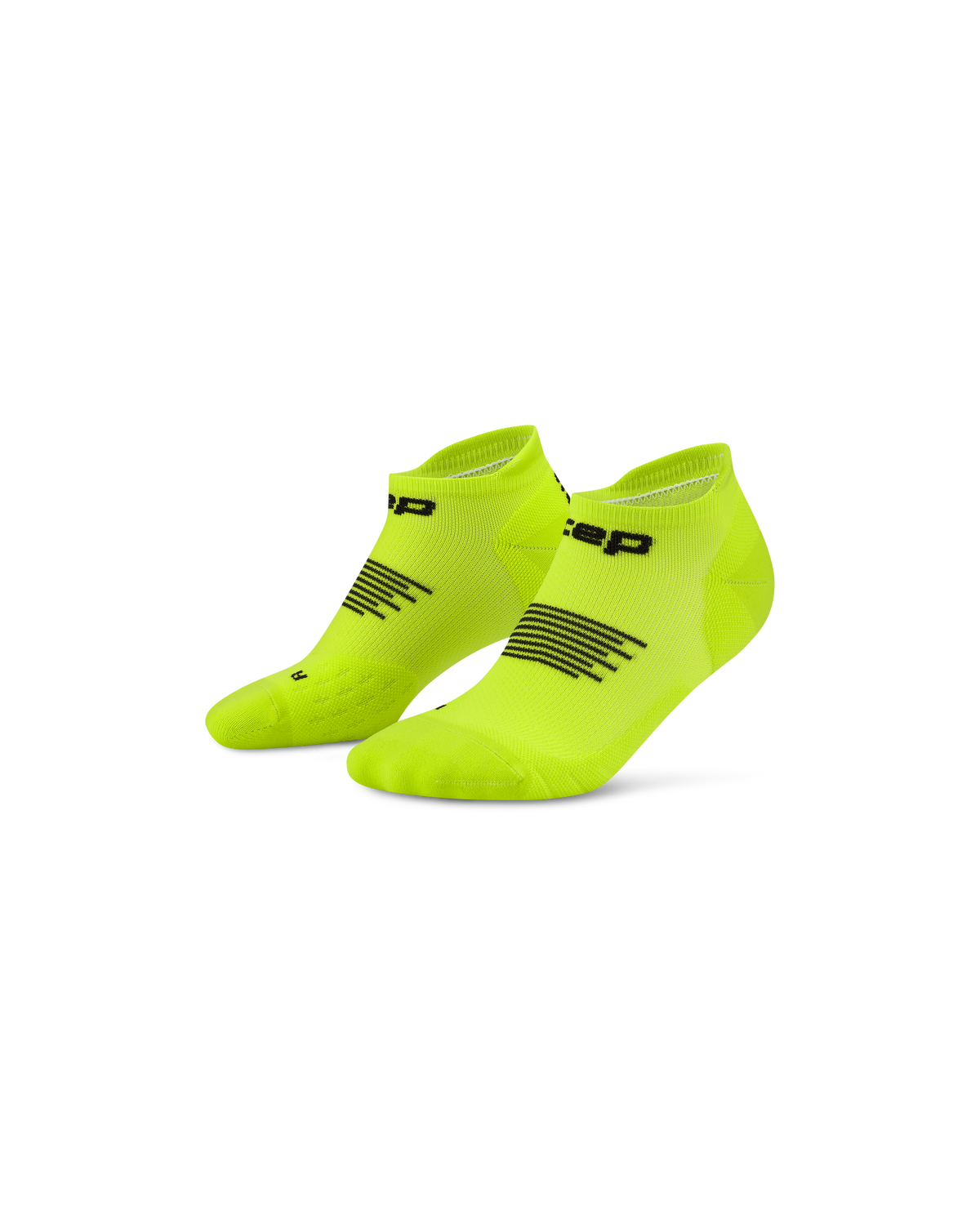 Core Run No Show Socks 5.0, Lime/Black