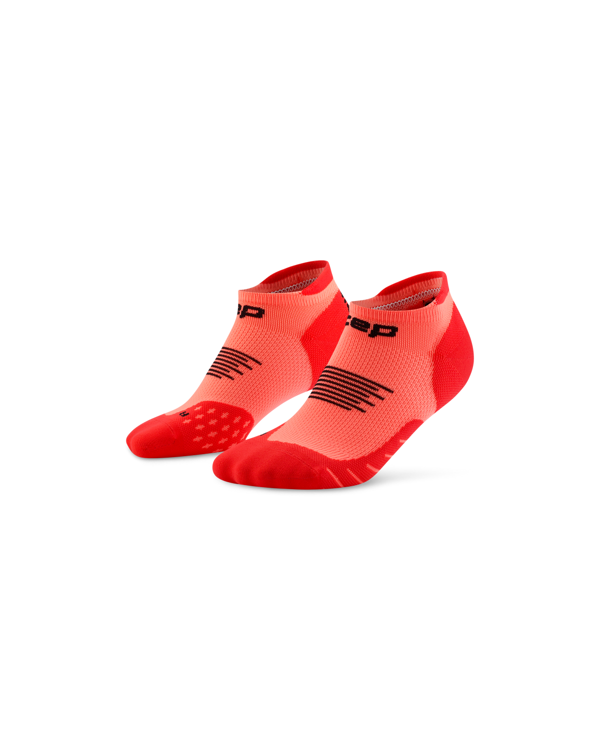 Core Run No Show Socks 5.0, Neon Coral
