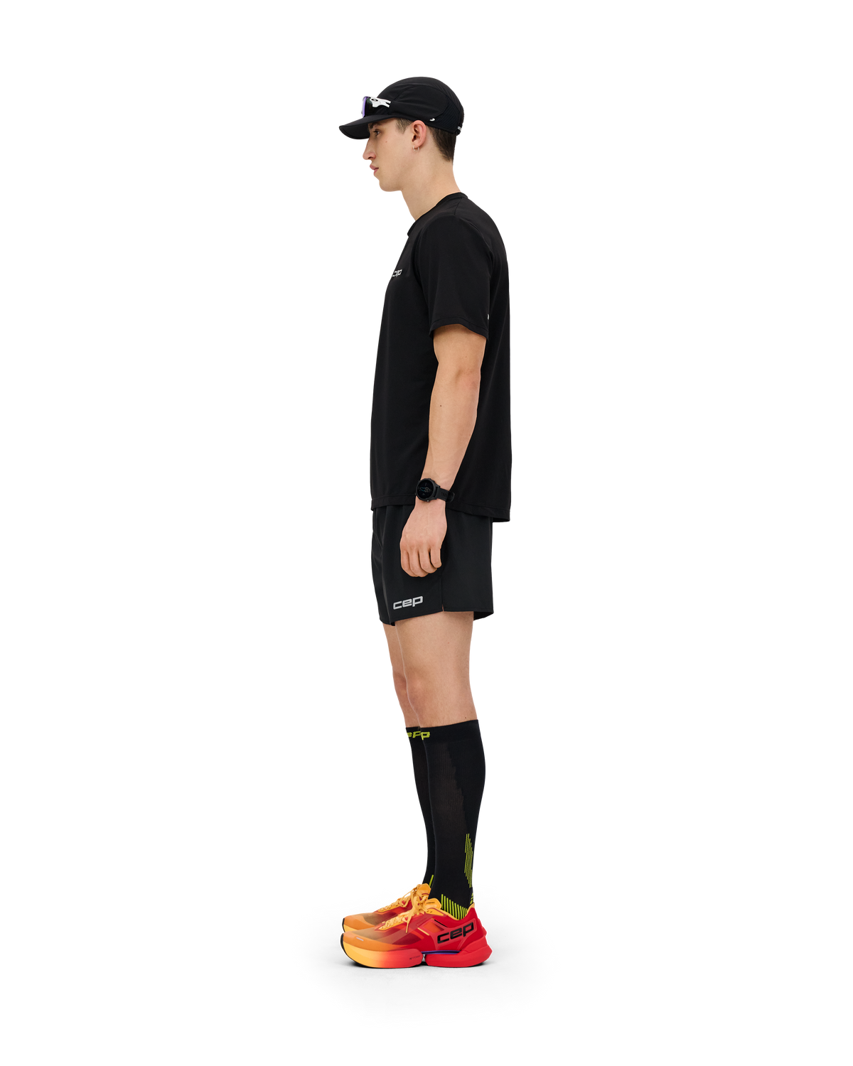 Core Run Short Sleeve Shirt, Men, Black