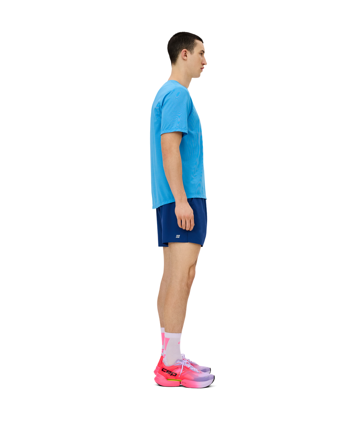 Core Run Short Sleeve Shirt, Men, Blue