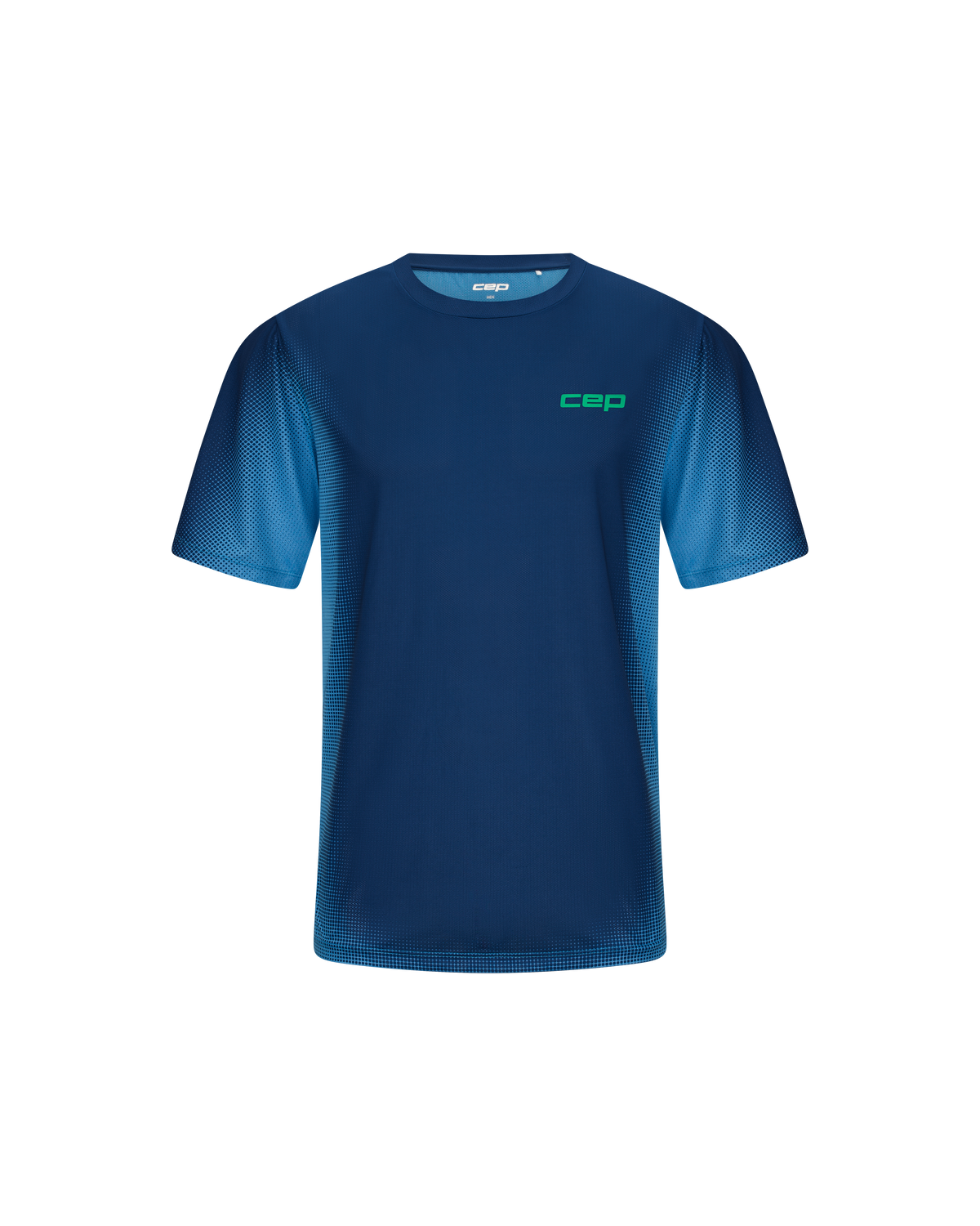 Core Run Short Sleeve Shirt, Men, Dark Blue Fade