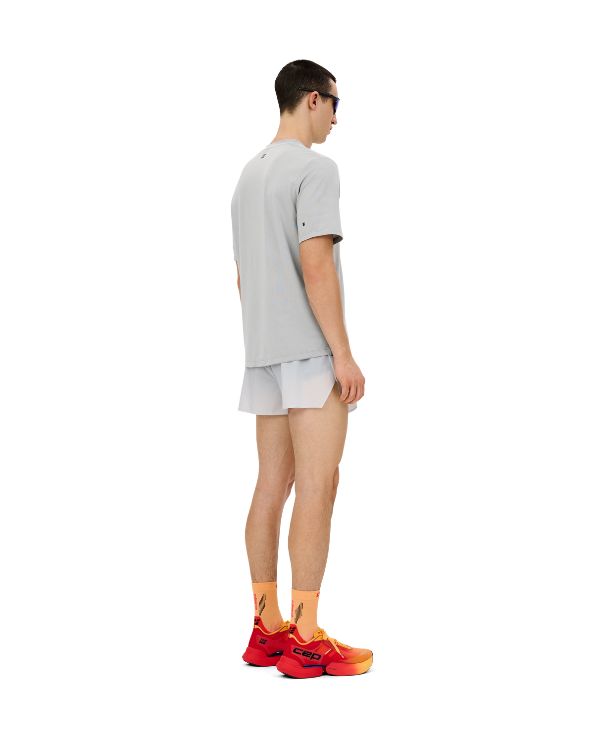Core Run Short Sleeve Shirt, Men, Light Grey