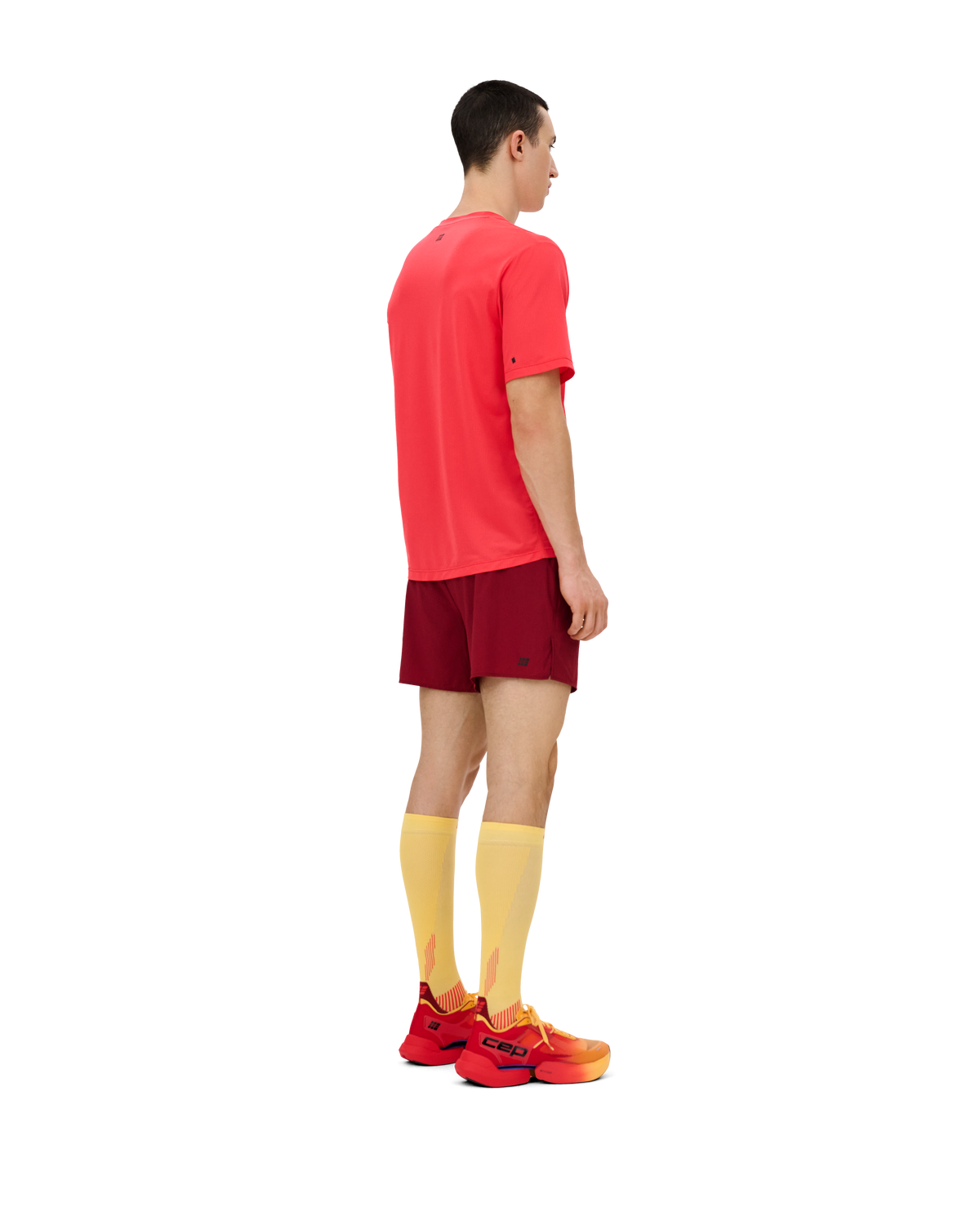Core Run Short Sleeve Shirt, Men, Red