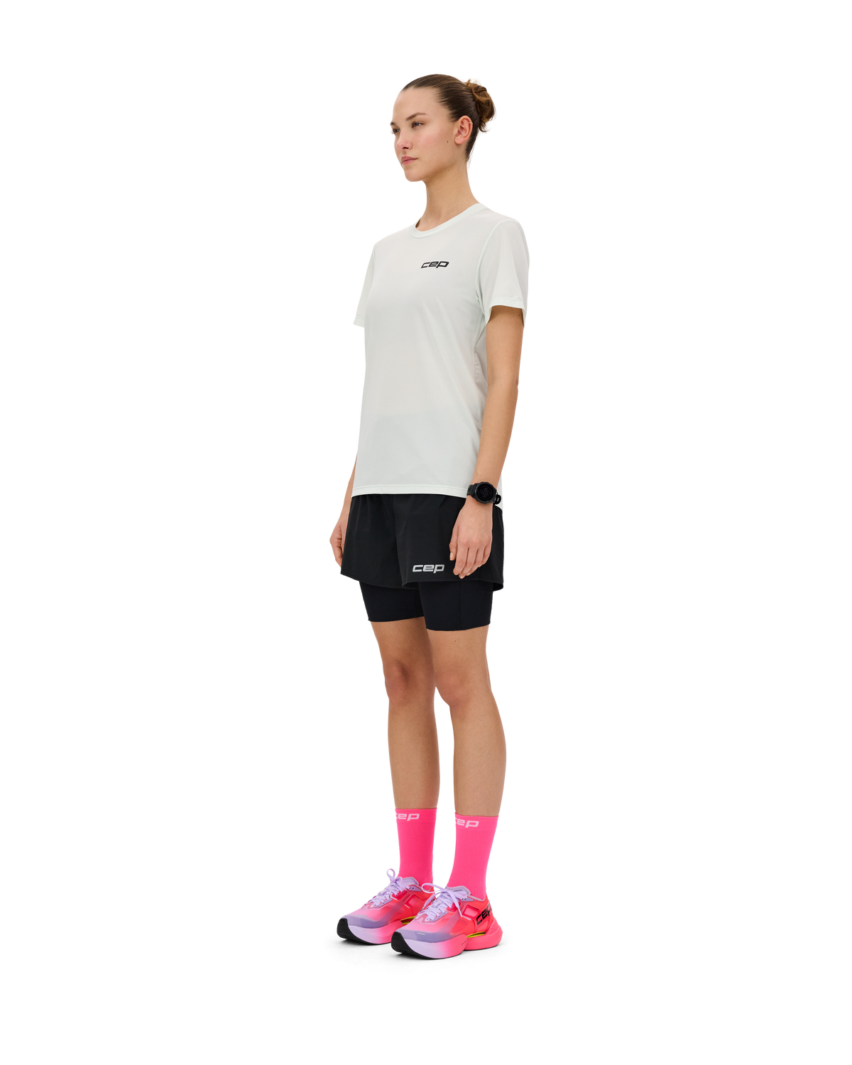 Core Run Short Sleeve Shirt, Women, Ice