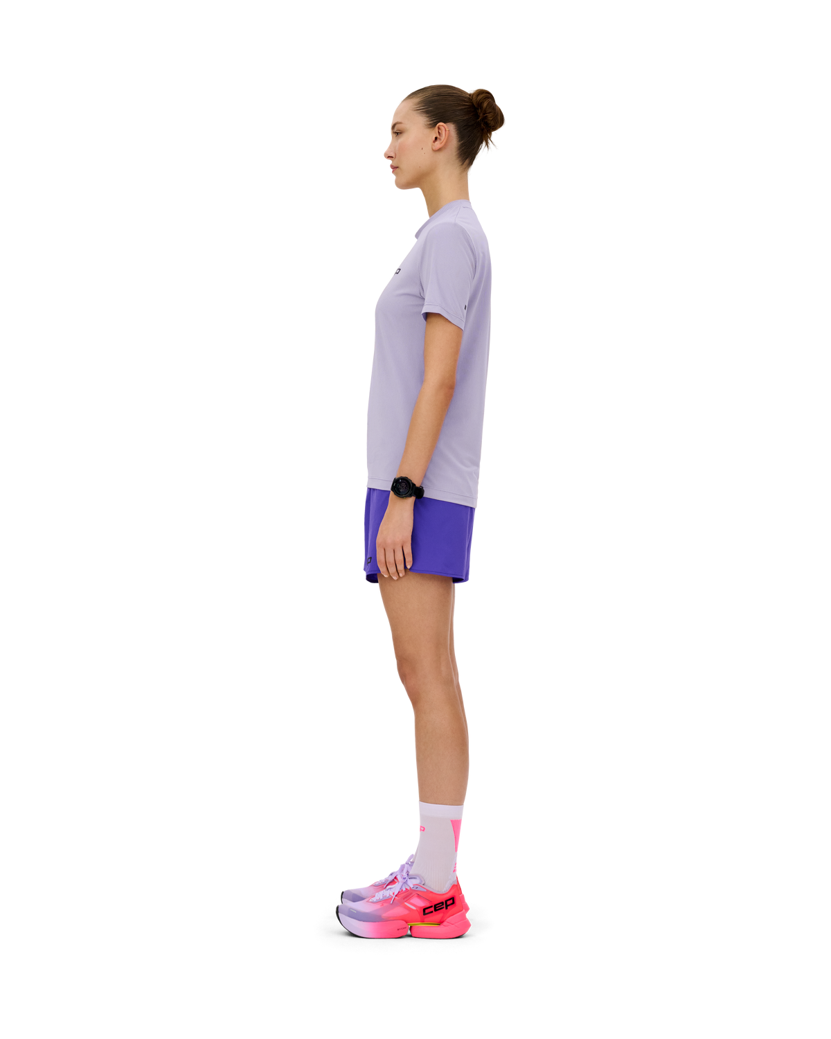 Core Run Short Sleeve Shirt, Women, Lilac