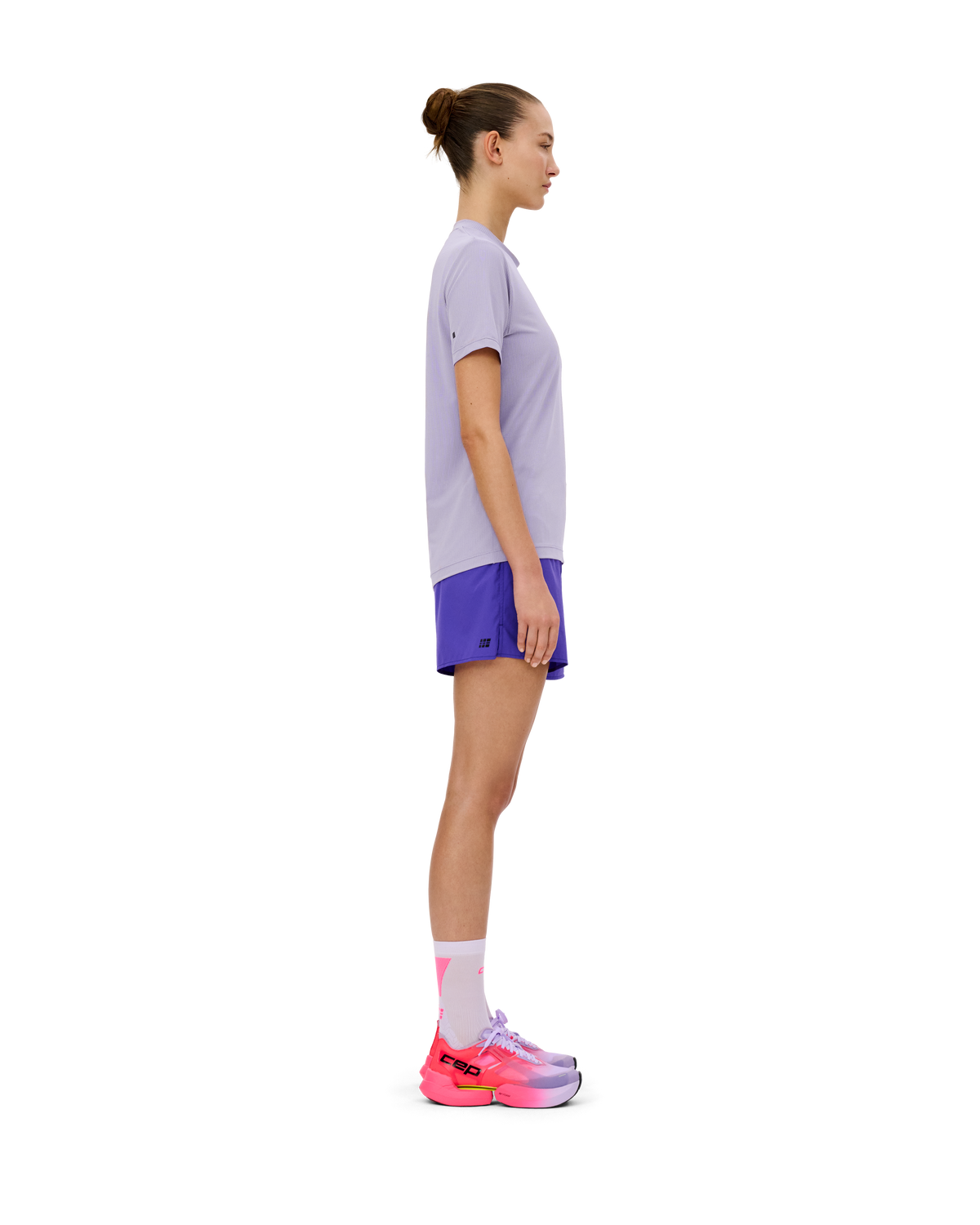 Core Run Short Sleeve Shirt, Women, Lilac