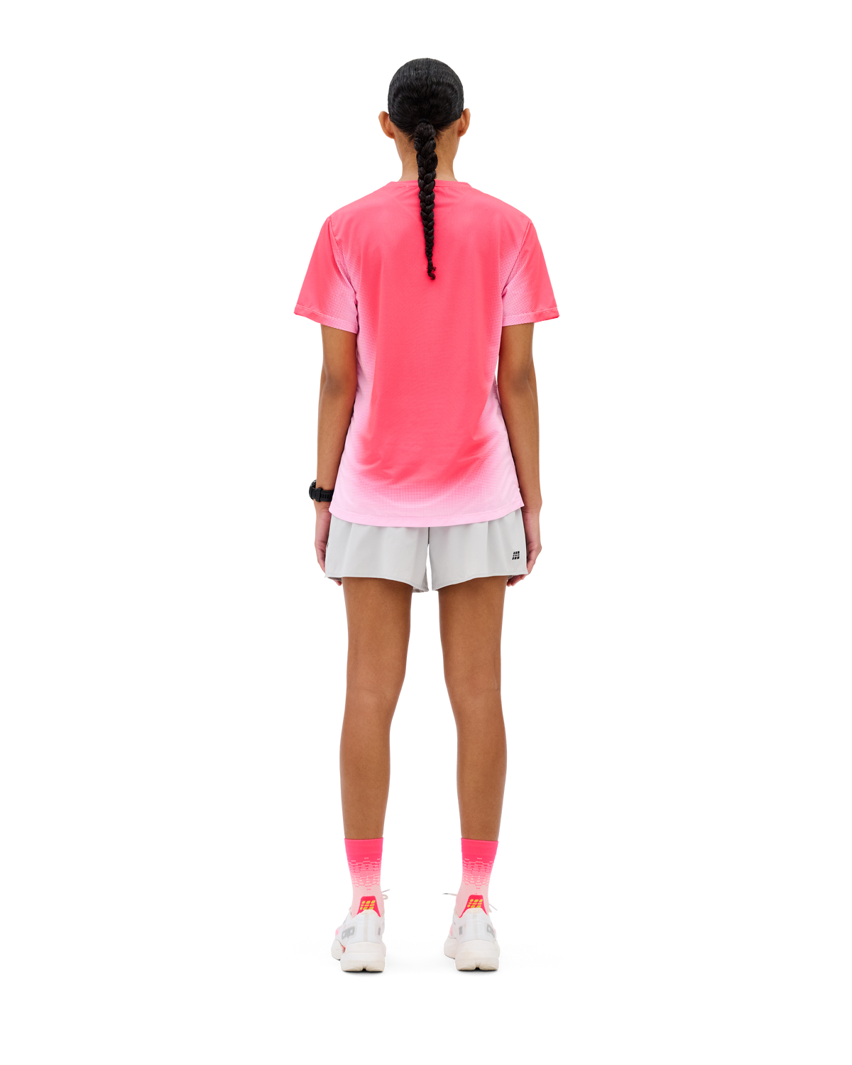 Core Run Short Sleeve Shirt, Women, Pink Fade