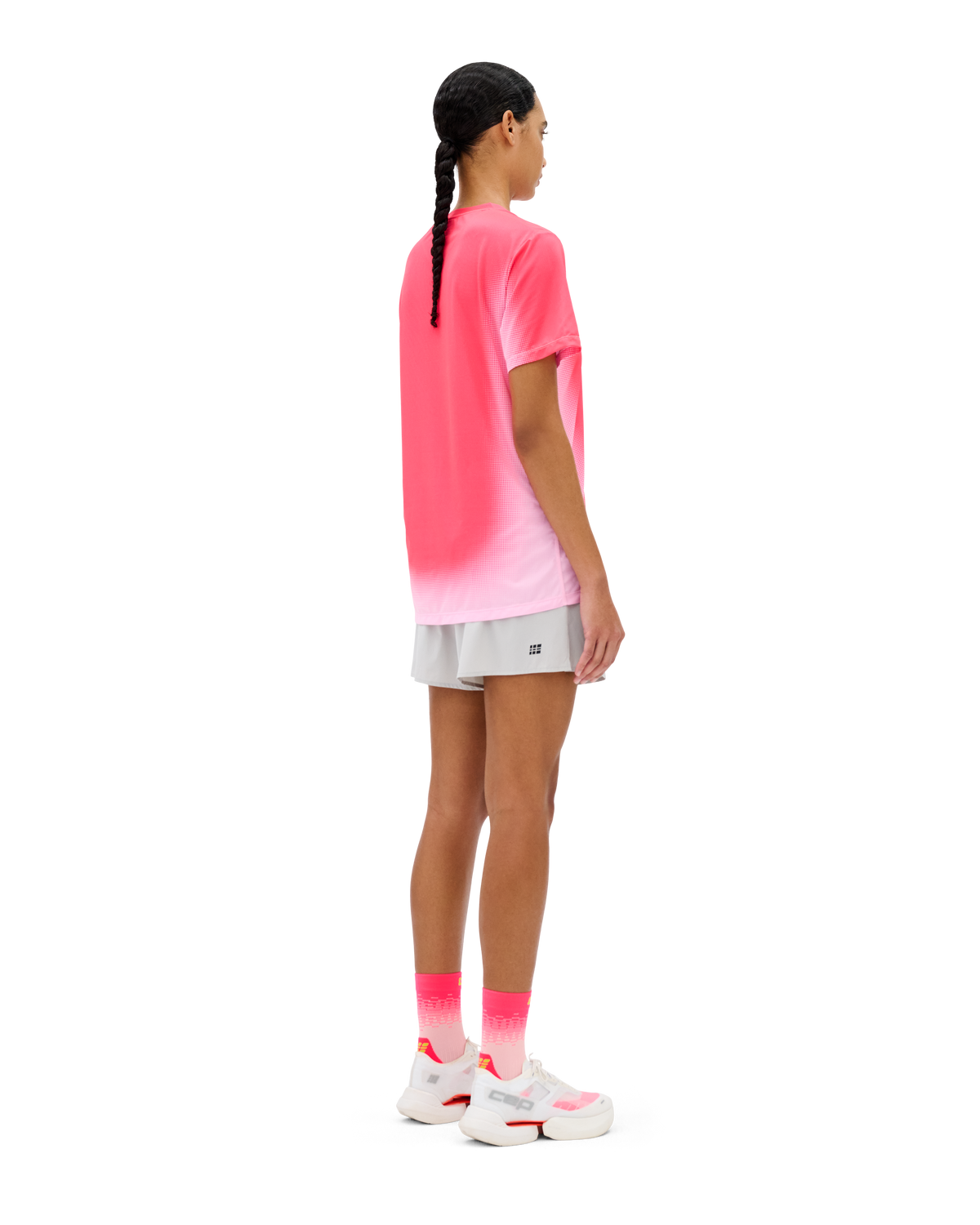 Core Run Short Sleeve Shirt, Women, Pink Fade