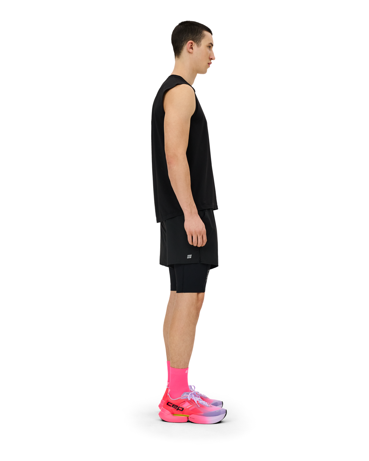 Core Run Sleeveless Shirt, Men, Black