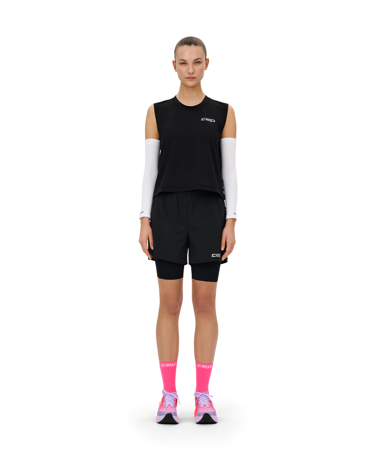Core Run Sleeveless Shirt, Women, Black
