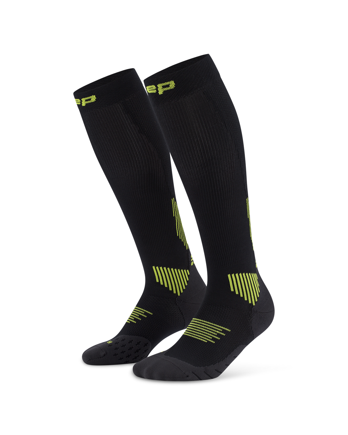 Core Run Tall Compression Socks 5.0, Men, Black/Lime