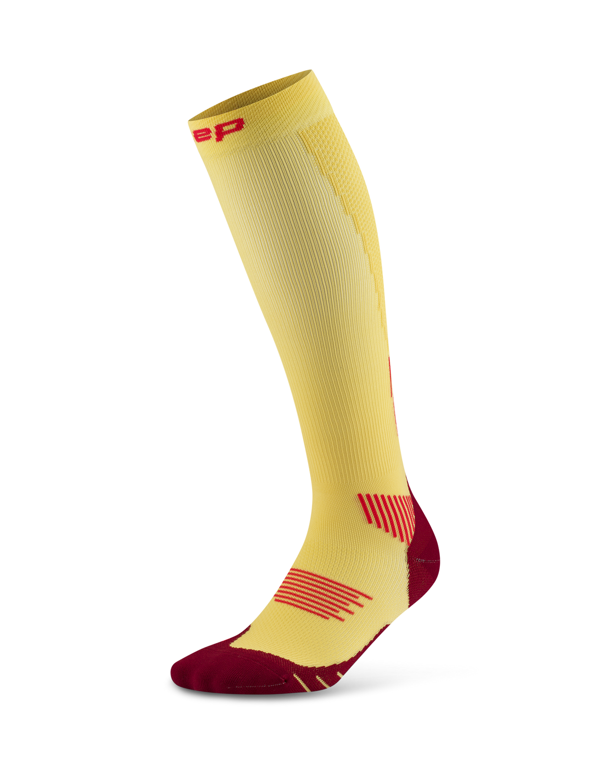Core Run Tall Compression Socks 5.0, Men, Marigold/Burgundy