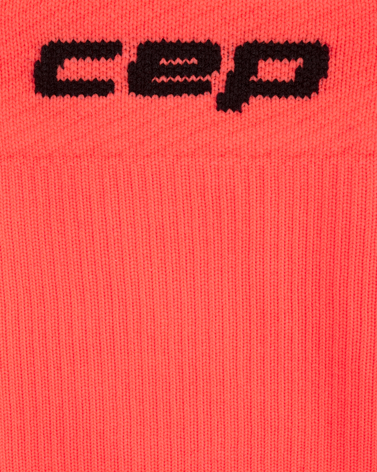 Core Run Tall Compression Socks 5.0, Men, Neon Coral, close-up detail