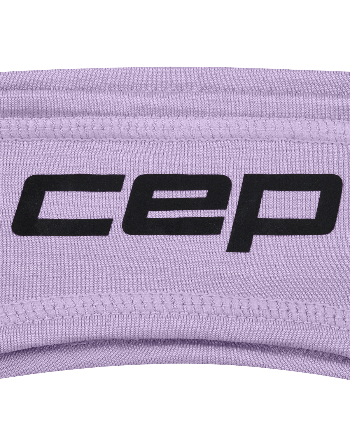 Core Run Thermal Headband, Lilac, close-up detail