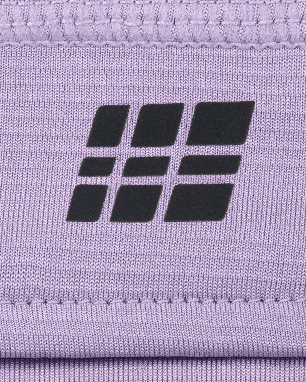 Core Run Thermal Headband, Lilac, close-up detail