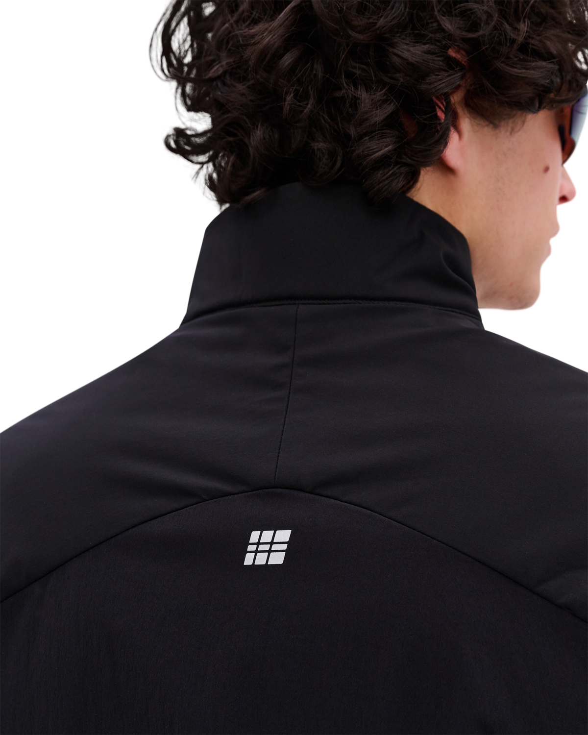 Core Run Thermal Hybrid Jacket, Men, Black, close-up detail
