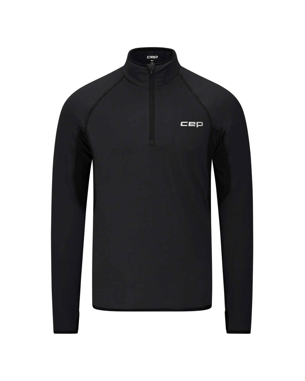 Core Run Thermal Quarter Zip Pullover, Men, Black
