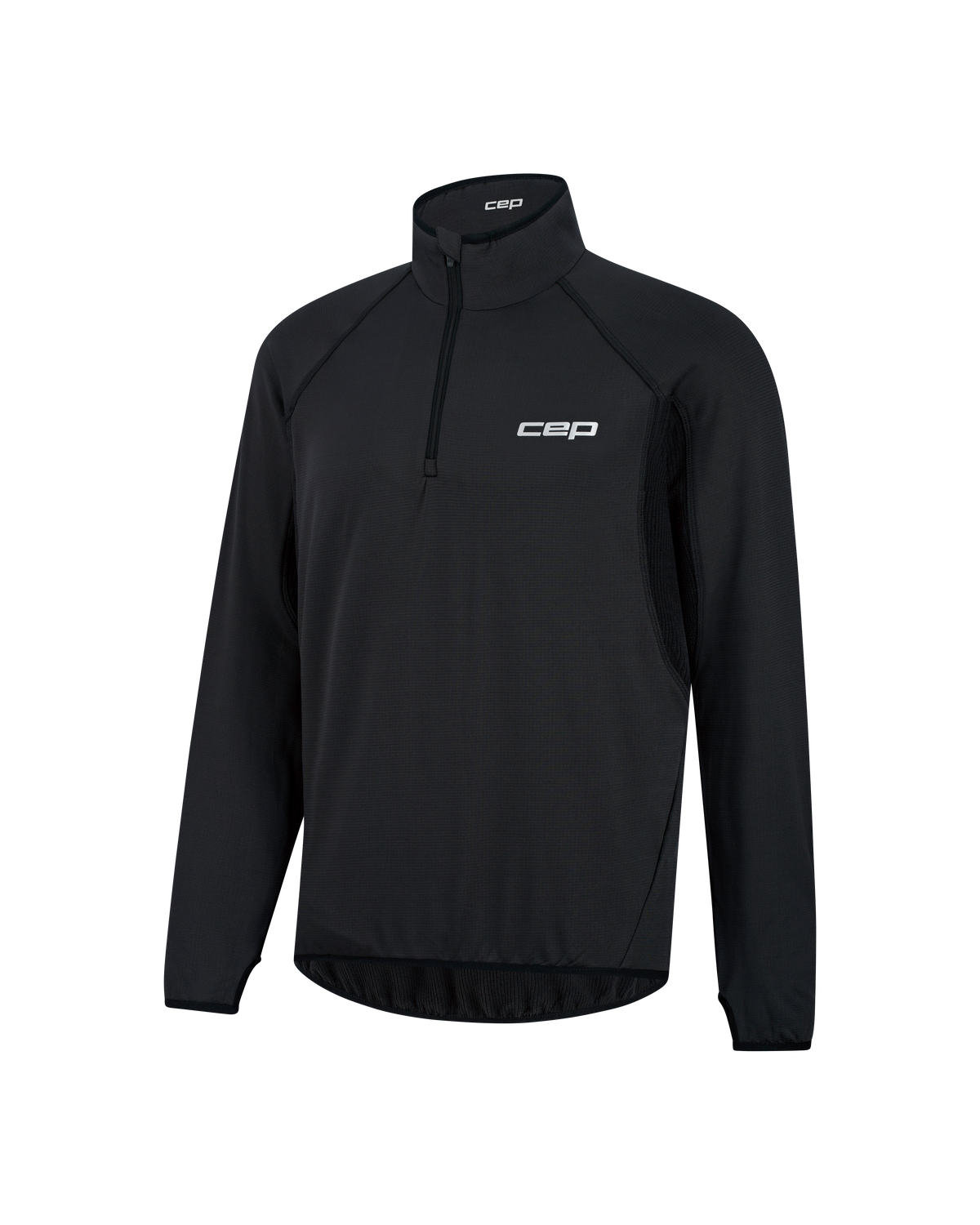 Core Run Thermal Quarter Zip Pullover, Men, Black